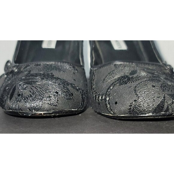 Steve Madden Leather and Cloth Embellished Heels - Size 8.5 - Picture 6 of 13